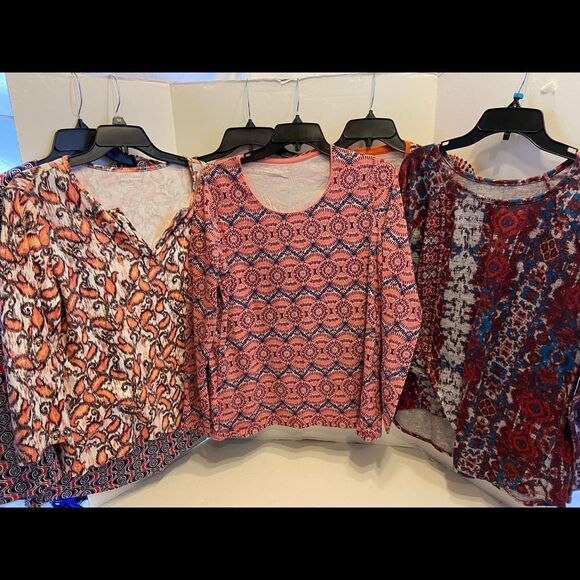 6 Kim Rogers Ls sleeves size large lot - Picture 1 of 11